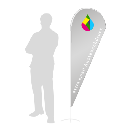 Beachflag Drop Austauschdruck | Extra Small (189 cm) | einseitig bedruckt